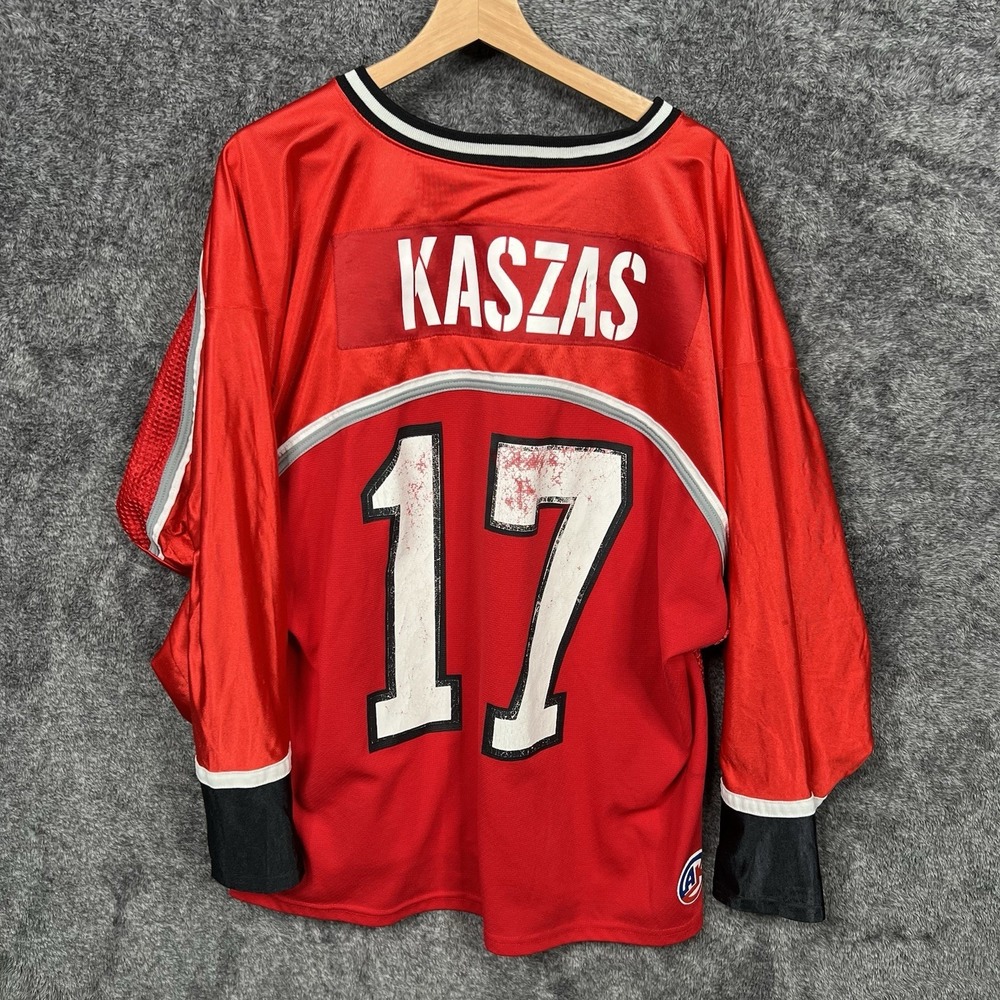 Vintage Athletic Knit AK Atlanta TailGators Large Red Hockey Jersey Distressed - Picture 11 of 14